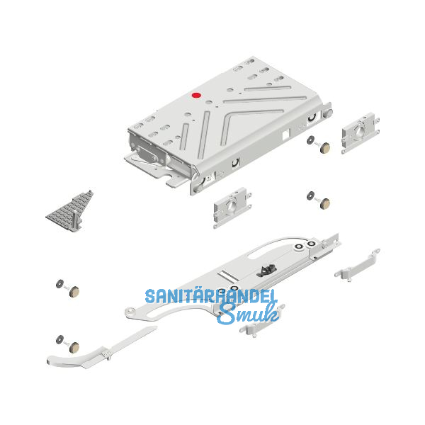 CINETTO PS40 Schiebet�rbeschlag dritte T�r mittig links Aussenfront frontb�ndig