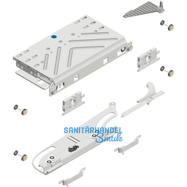 CINETTO PS40 Schiebet�rbeschlag dritte T�r mittig rechts Aussenfront frontb�ndig