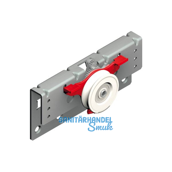 CINETTO PS48 Laufwagen f�r innere T�r, Stahl grau lackiert