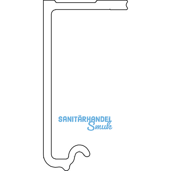 CINETTO PS06 Laufschiene ungelocht, 3000 mm, Aluminium natur eloxiert