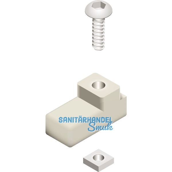 CINETTO PS48 T�rabstandhalter, Kunststoff grau