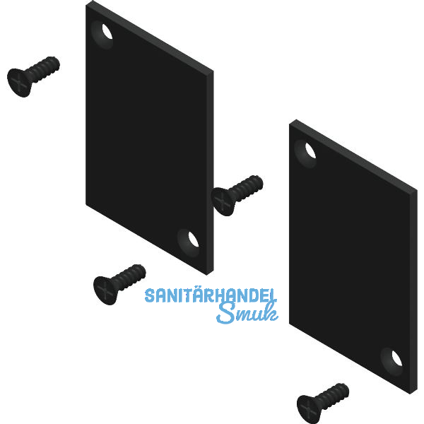 CINETTO Scala Endkappenset, Kunststoff schwarz