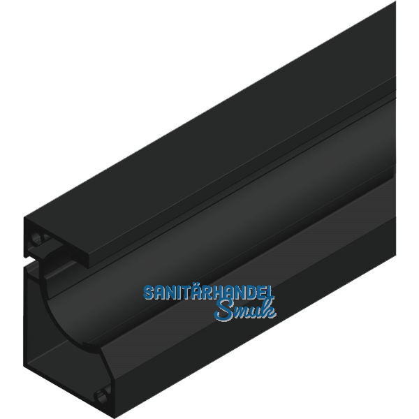 CINETTO Scala Korpus-Laufschiene, L�nge 3000 mm, Aluminium schwarz