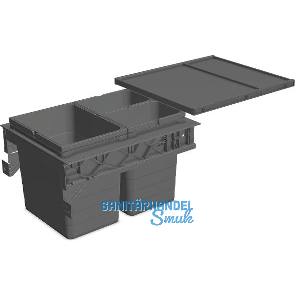 NINKA Abfalltrennsystem Set eins2sechs KB 450 mm dunkelgrau