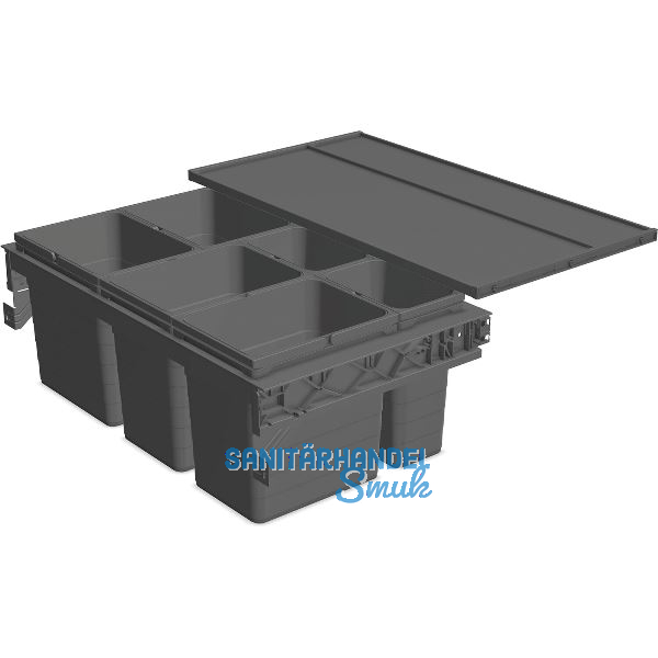 NINKA Abfalltrennsystem Set eins2sechs KB 900 mm dunkelgrau