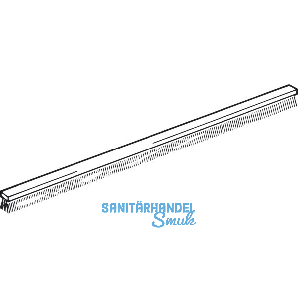 TECSEAL Dichtungsb�rste zu Griffleisten H�he 5 mm, Kunststoff grau