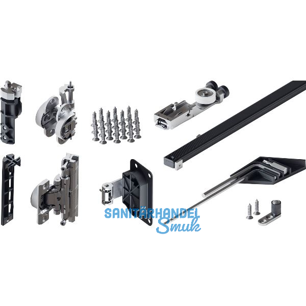 HAWA Folding Concepta III 25 Grundgarnitur Pull, T�rh�he 1900 - 2700 mm