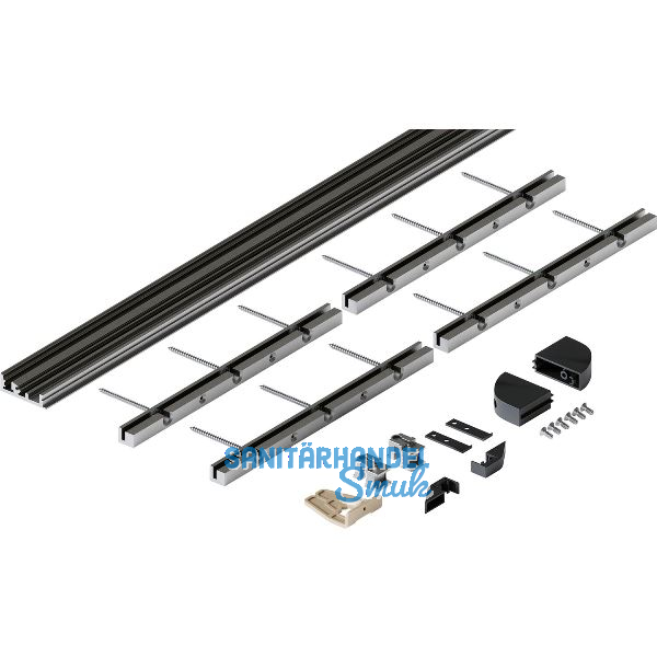 HAWA Folding Concepta III Bodenprofil-Set 4-trg., Alu eloxiert