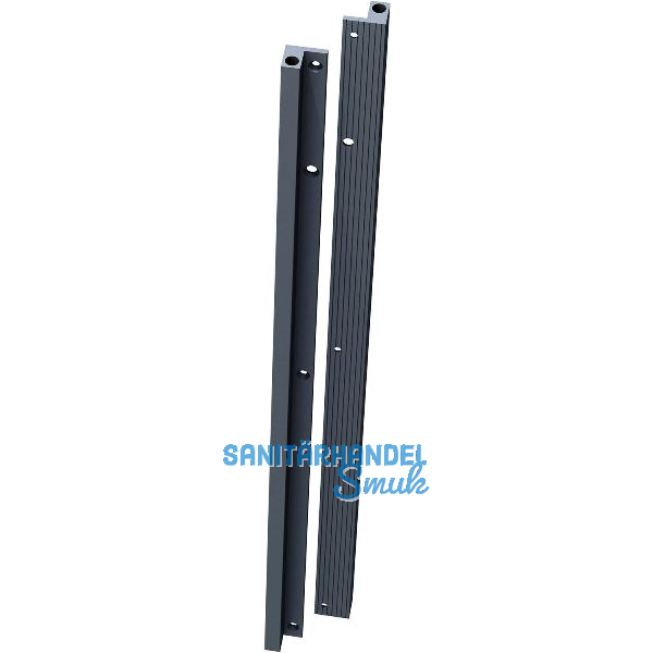 O.M.M Ausrichtbeschlag ST713, Aluminium schwarz, L�nge 2500 mm, 400 mm k�rzbar