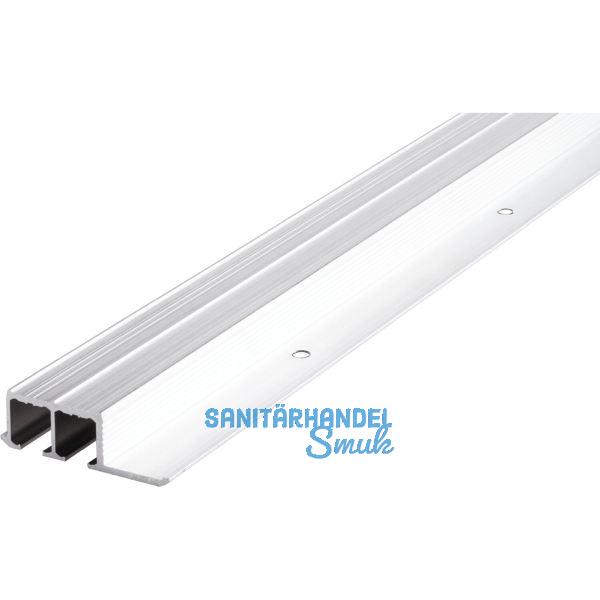 HAWA Clipo 16 GPK/GPPK/GK/GS Doppellaufschiene zum Schrauben 2500 mm, Alu