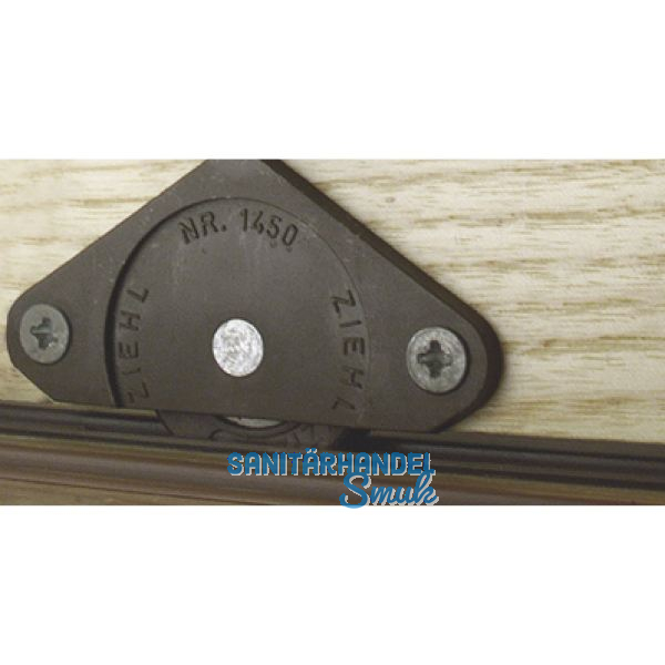 ZIEHL 25 Laufrolle zum Anschrauben Kugelgelagert, Bohr � 30, Kunststoff braun