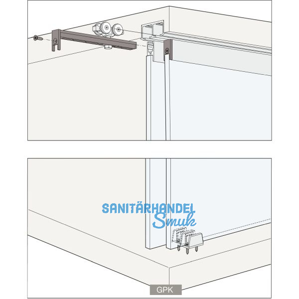 HAWA Clipo 16 GPK IS Beschl�gegarnitur 2 t�rig