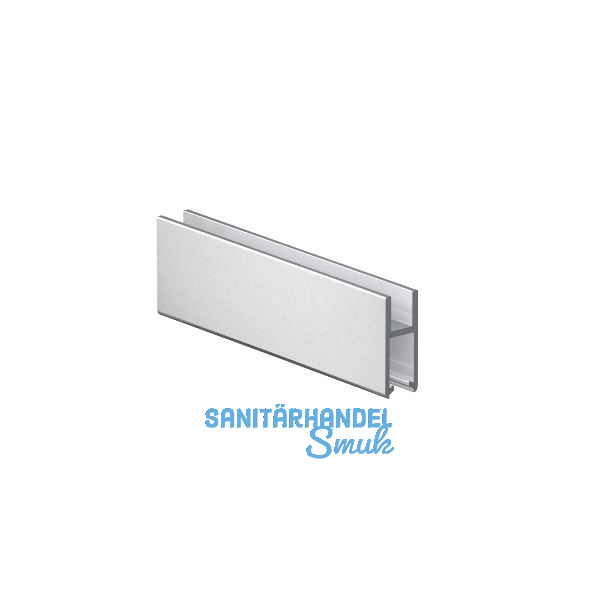 VITRIS Laufschuh bis 6 mm Glasst�rke auf Ma�, Aluminium natur eloxiert