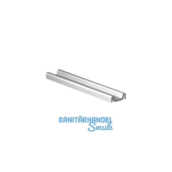 VITRIS Doppellaufschiene auf Ma�, Aluminium natur eloxiert