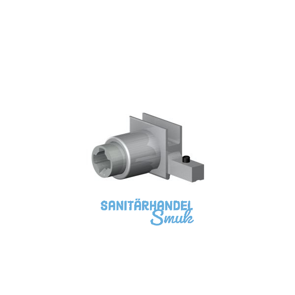 VITRIS Dreh-Druckzylinderschloss SECURA links/rechts, Glasst�rke bis 8 mm, Zamak