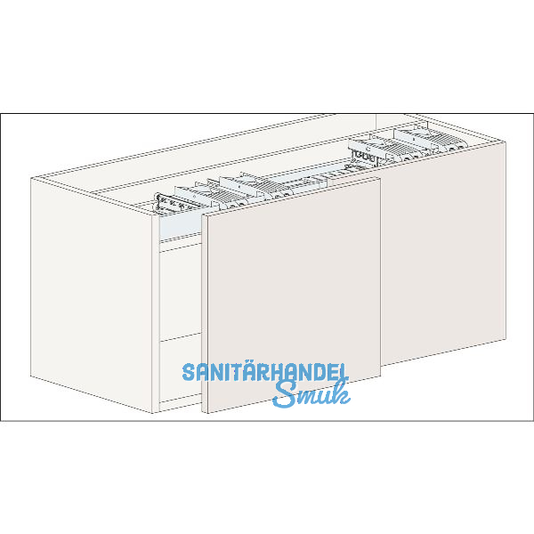 HAWA Frontino 20 H FS Schiebet�rbeschlag; Typ OS6, 2 t�rig; KAM 2200-2400