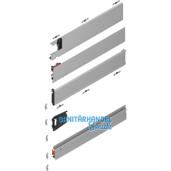 BLUM REVEGO duo Pocketschienen-Set 675 mm, links