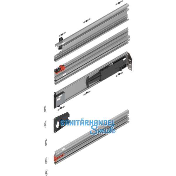 BLUM REVEGO duo Pocketschienen-Set 675 mm, rechts