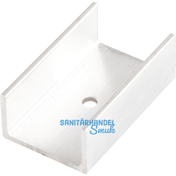 HAWA Combino 20/35 H Clip-Teil gelocht f�r Holzblende, Aluminium eloxiert