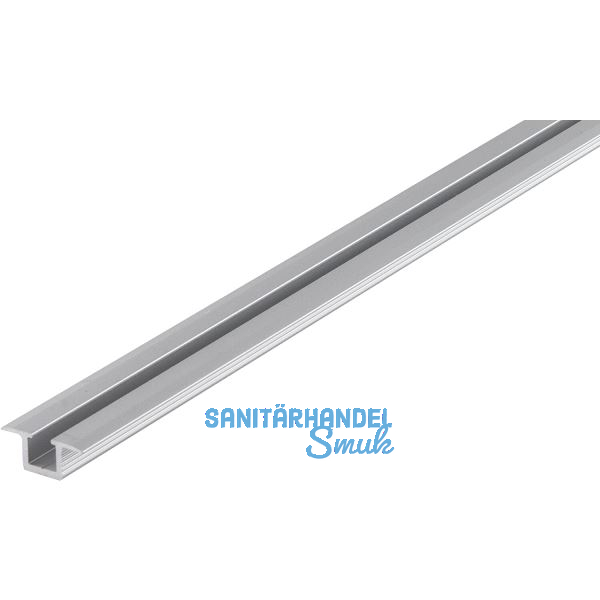 HAWA DIVIDO 80 Einfachlaufschiene zum Einlassen 6000 mm auf Ma�, Alu eloxiert