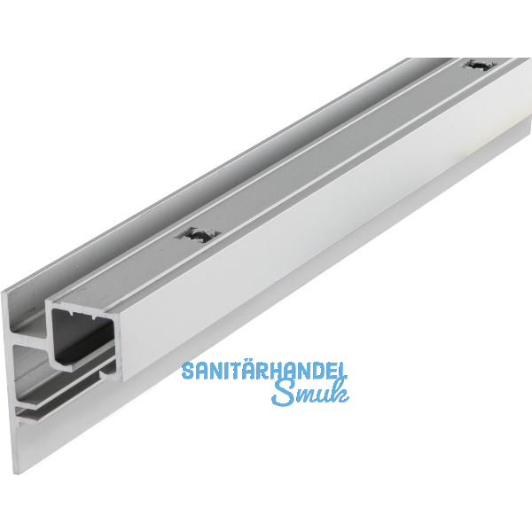 HAWA Clipo 36 Laufschiene mit Blende zum Aufschrauben, 2500 mm, Alu eloxiert