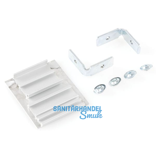 HAWA DIVIDO 100 Blendenendst�ck-Set f�r Wandmontage, Aluminium eloxiert