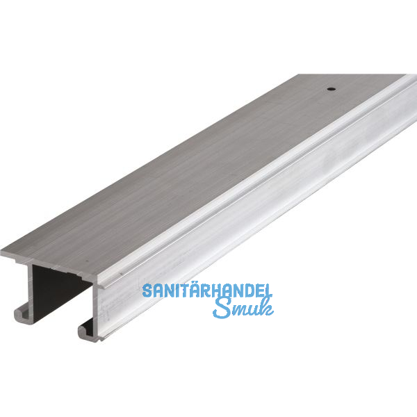 HAWA Combino 20/35 H Doppel- Laufschiene gelocht, 2500 mm, Aluminium eloxiert