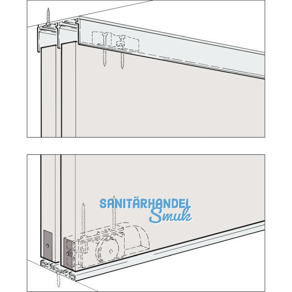 HAWA DIVIDO 80 H Beschl�gegarnitur, 2000 x 2400 mm