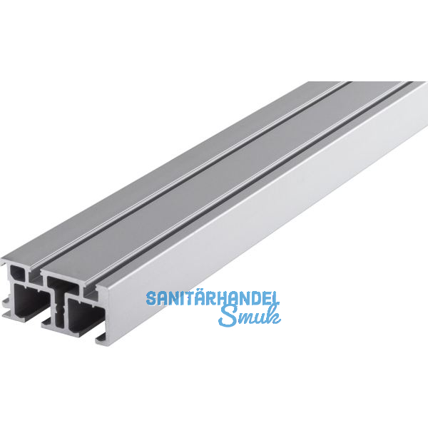 HAWA Regal C 26 Doppel - Lauf-/F�hrungsschiene, 2500 mm, Aluminium eloxiert