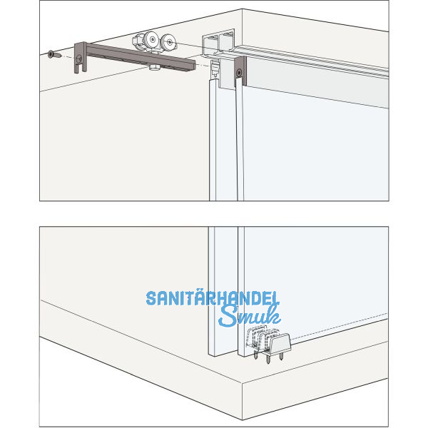 HAWA Clipo 36 GPK IS Beschl�gegarnitur 1 t�rig