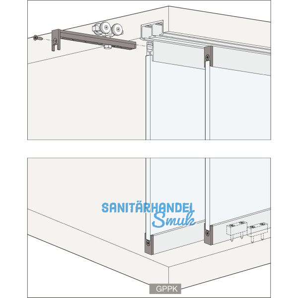 HAWA Clipo 36 GPPK IS Beschl�gegarnitur 1 t�rig