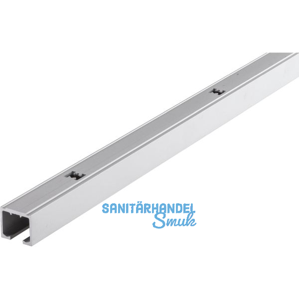 HAWA Clipo 26/36 Laufschiene gelocht zum Aufschrauben, 2500 mm, Alu eloxiert