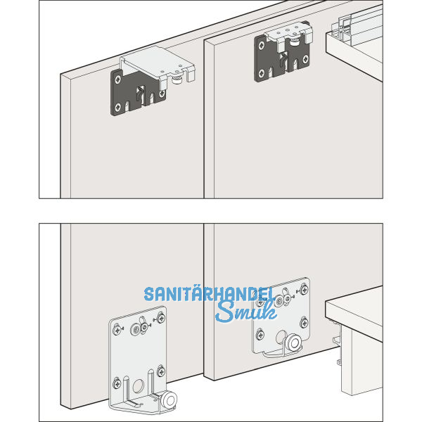 HAWA Combino 35 H FS Beschl�gegarnitur 1200 x 2200, 2 t�rig
