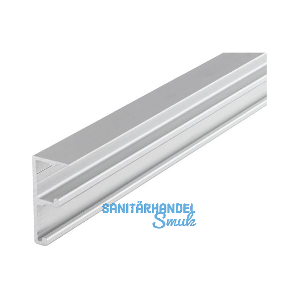 HAWA Combino 20/35 H FS Doppellaufschiene gelocht 2500 mm, Aluminium eloxiert