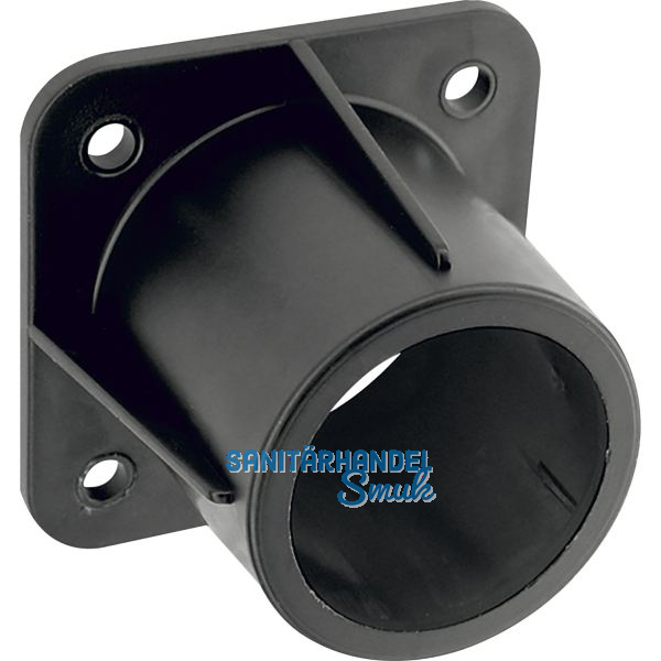 Montageh�lse ROLLING STAR zu Kugelrolle � 52 mm, H�he 40 mm, Kunststoff schwarz