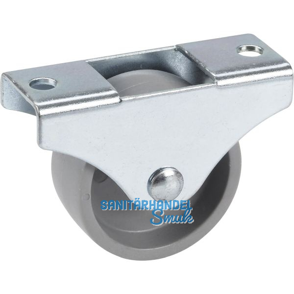 D�RNER + HELMER Bockrolle Kunststoff-Rad 45 mm 50 kg Platte