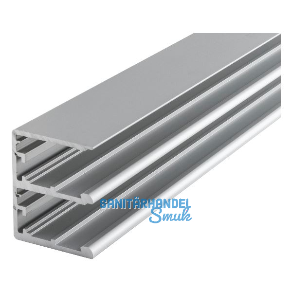 HAWA Combino Doppellaufschiene 50 H MS/FS f�r D�mpfeinzug 2500 mm, Alu eloxiert