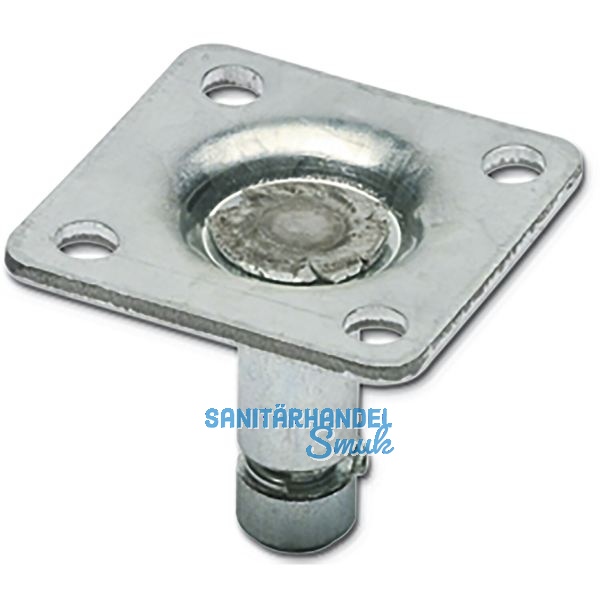 Plattenbefestigung 36,5 x 36,5 mm Stahl verzinkt