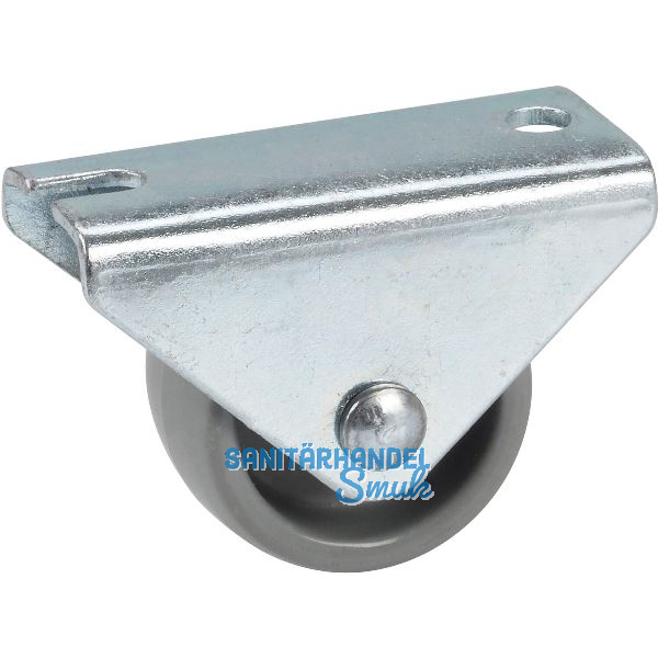 D�RNER + HELMER Bockrolle Kunststoff-Rad Plattenbefestigung 25 mm 40 kg