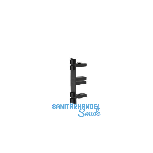 CONFURN Halterung Funktions-/Trennwandprofil Quatro, Kunststoff schwarz