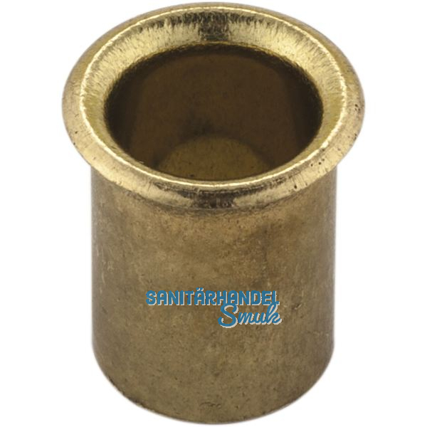 Kabeldurchgang rund, Einbau � 12 mm, Messing poliert