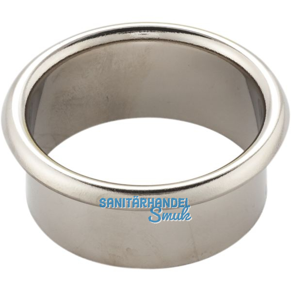 Kabeldurchgang rund, Einbau � 80 mm, Messing vernickelt poliert