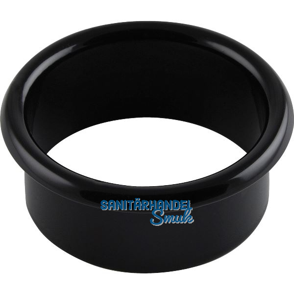 Kabeldurchgang rund, Einbau � 35 mm, Messing schwarz RAL 9005