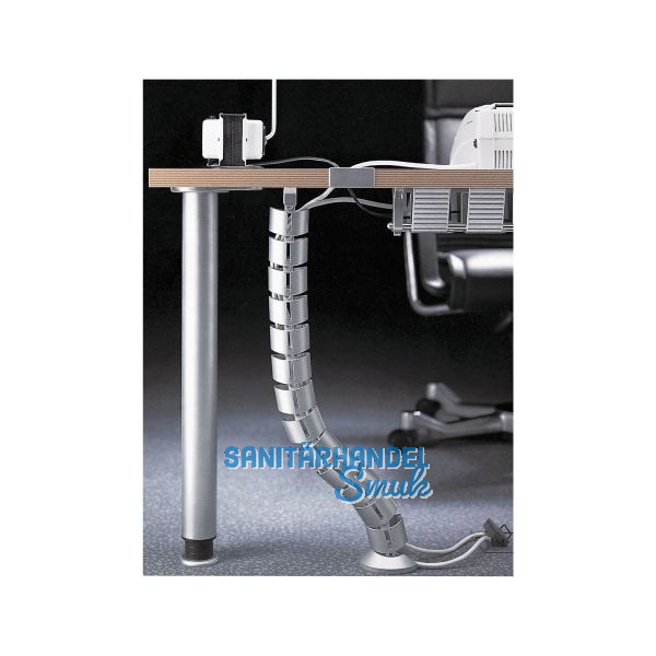 CONFURN Kabelkanal vertikal, Kunststoff silber