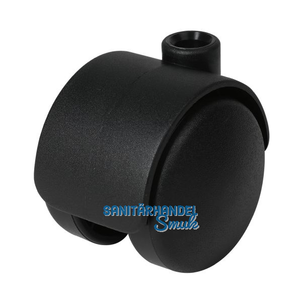 Doppel-Lenkrolle Duo hart Kunststoff 50 mm 50 kg schwarz