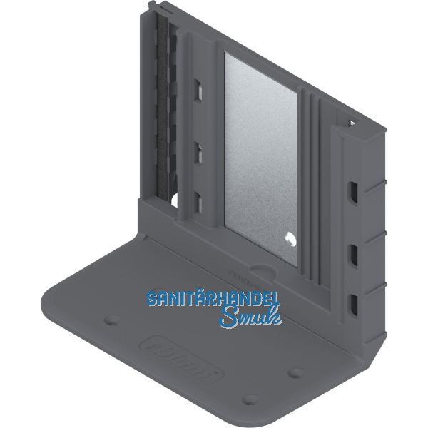 BLUM SERVO-DRIVE Aufnahmewinkel 2-fach, 95x138, KS RAL 7037 staubgrau