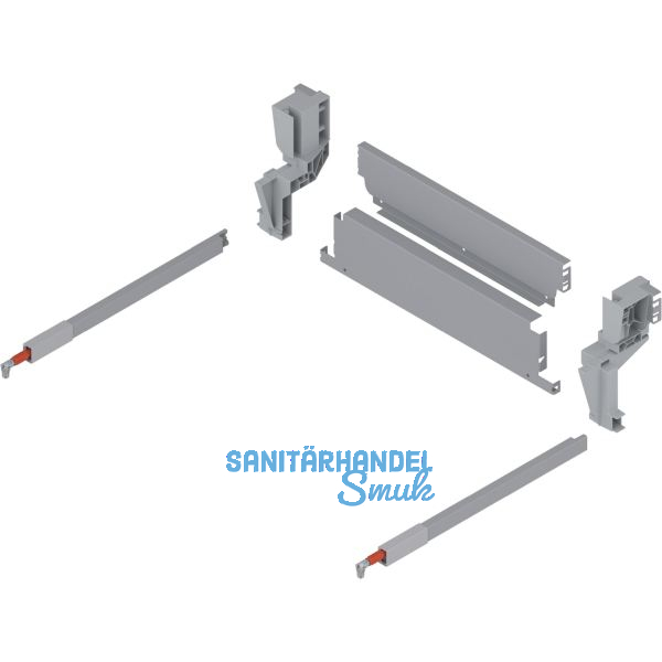 BLUM Stahlr�ckwand M�llauszug h�ngend KB 500 mm Grau