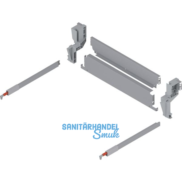 BLUM Stahlr�ckwand M�llauszug h�ngend KB 600 mm Grau