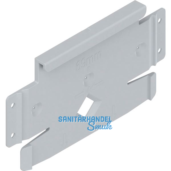 BLUM SERVO-DRIVE flex Montageplatte Z10C5005, Kunststoff RAL 7035 lichtgrau