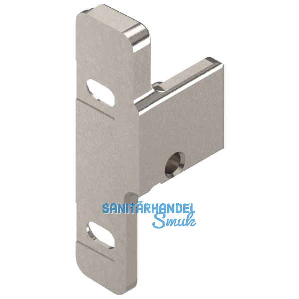 BLUM METABOX Frontbefestigung Zarge N, Schraubversion, links, Zink vernickelt